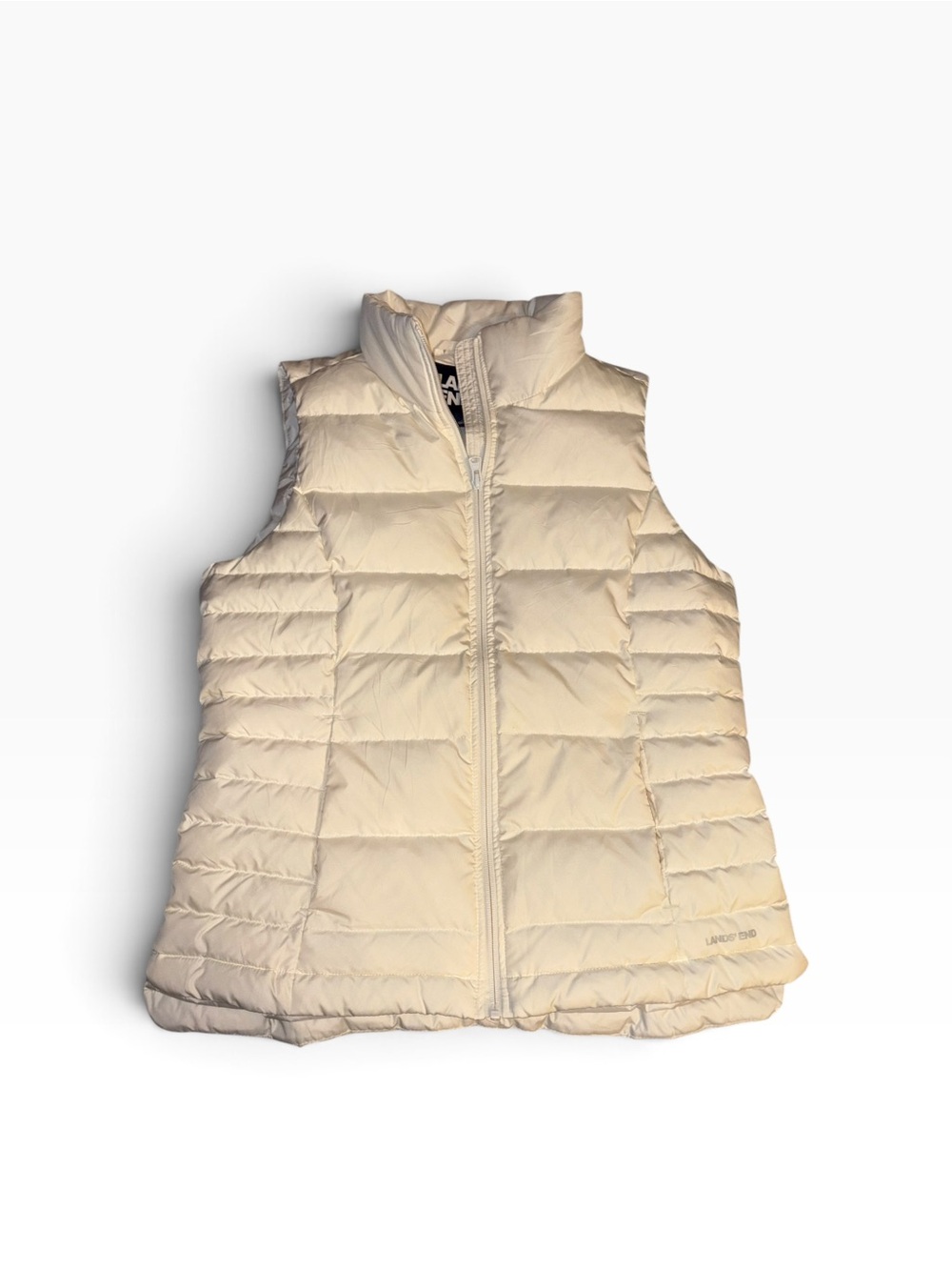 Womens Lands End puffer vest